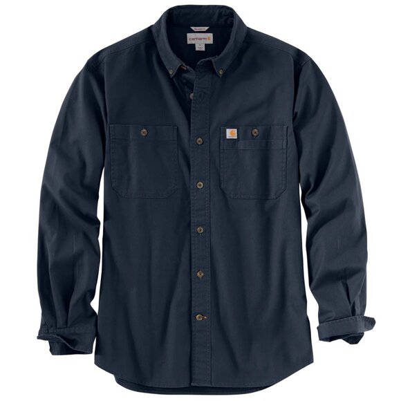 Carhartt • Men’s Rugged Flex Rigby Long-Sleeve Shirt • Medium • Navy - Picture 3 of 9